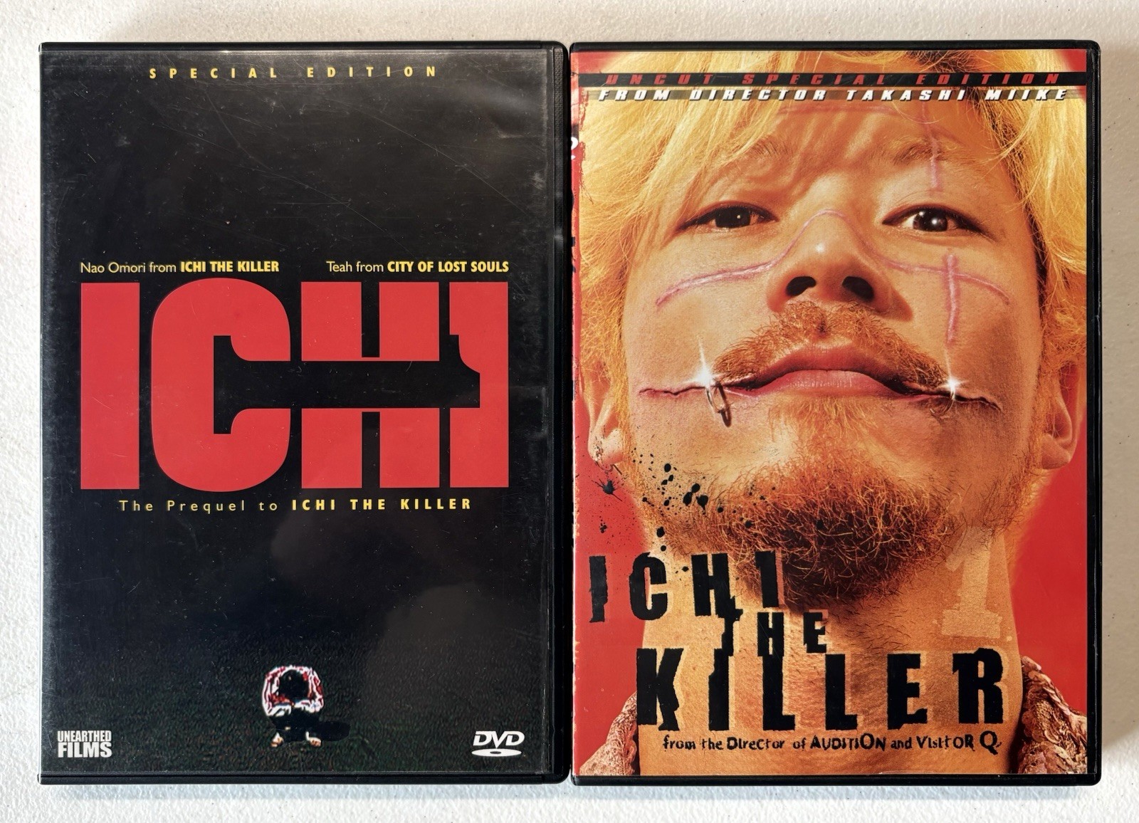 8x Takashi Miike DVD Lot (Audition, City Of Lost Souls, Ichi, Dead Or Alive)