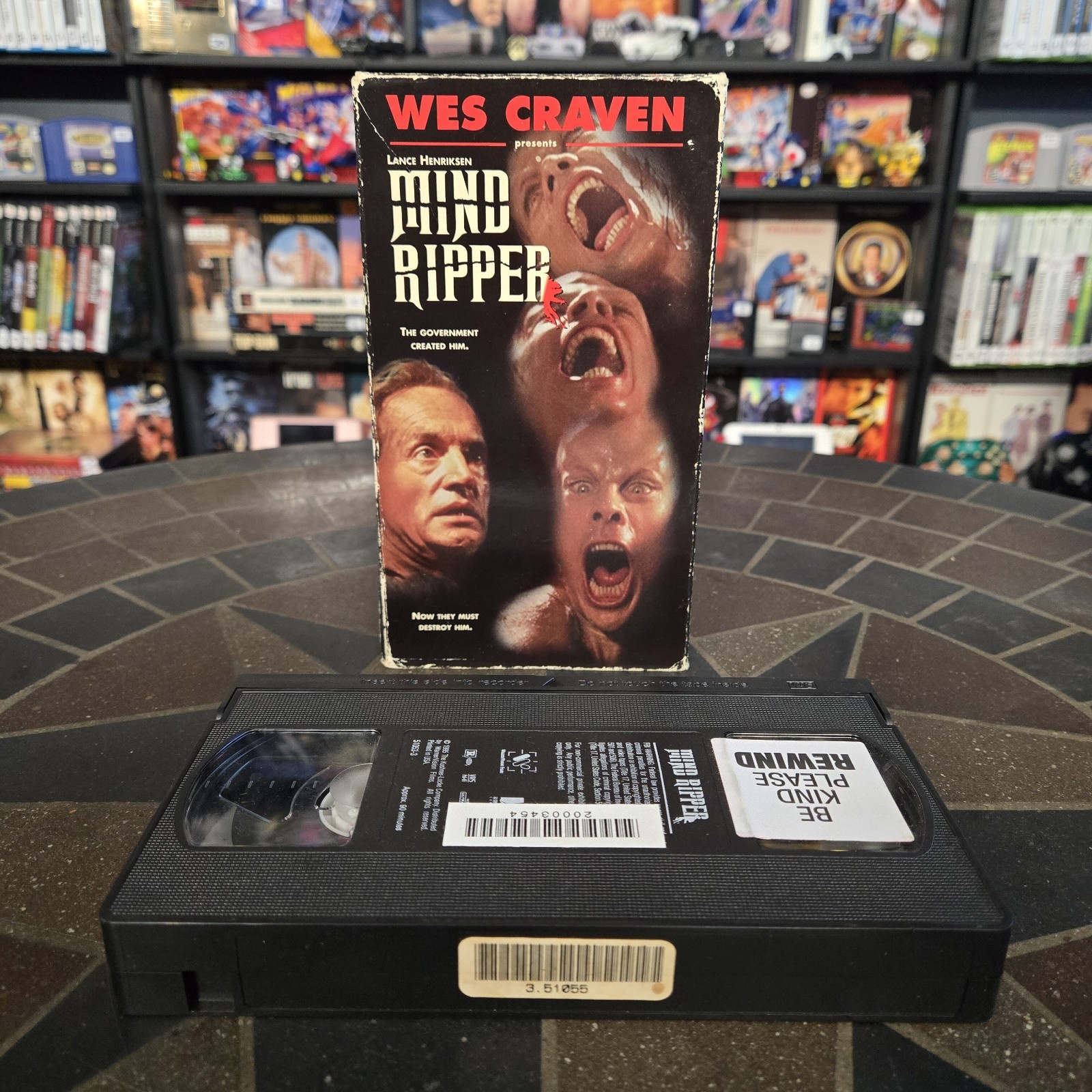 Mind Ripper – Wes Craven 1995 VHS rare horror sci-fi Lance Henricksen John Diehl