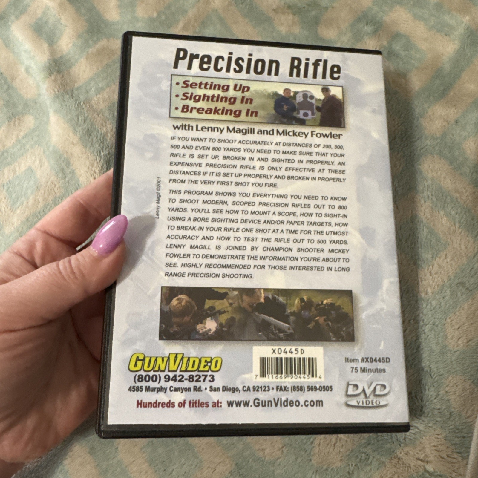 Precision Rifle DVD Setting Up Sighting In Breaking In 75 Min Magill Fowler