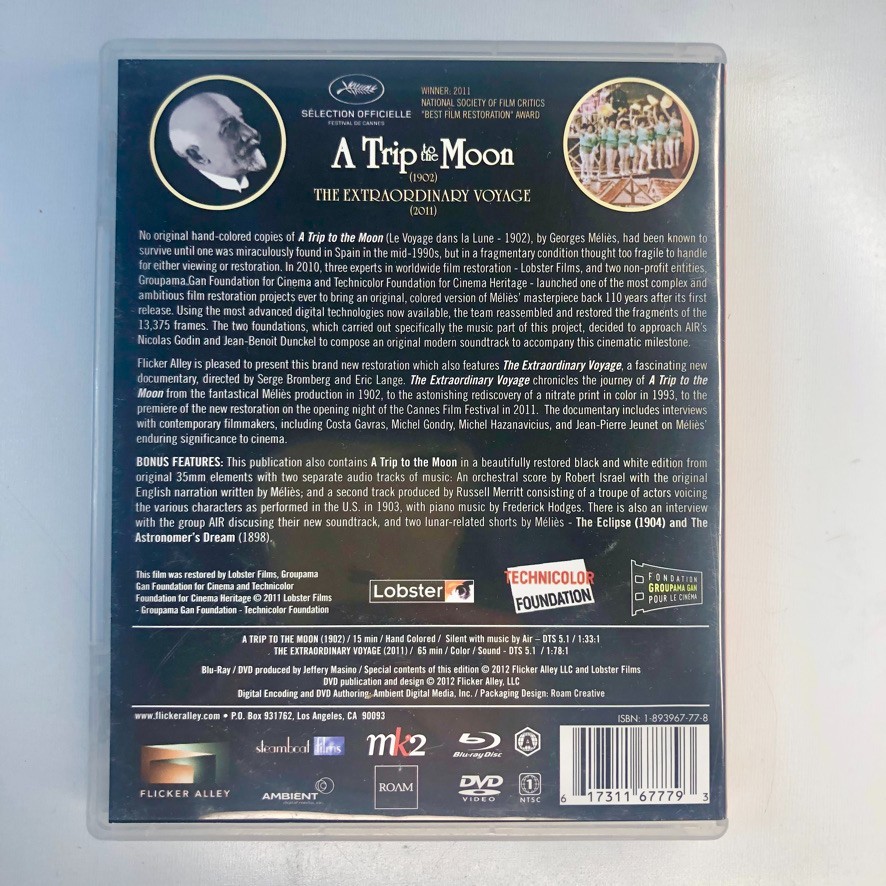A TRIP TO THE MOON Georges Melies 2-Disc Set Original 1902 Color Limited Edition