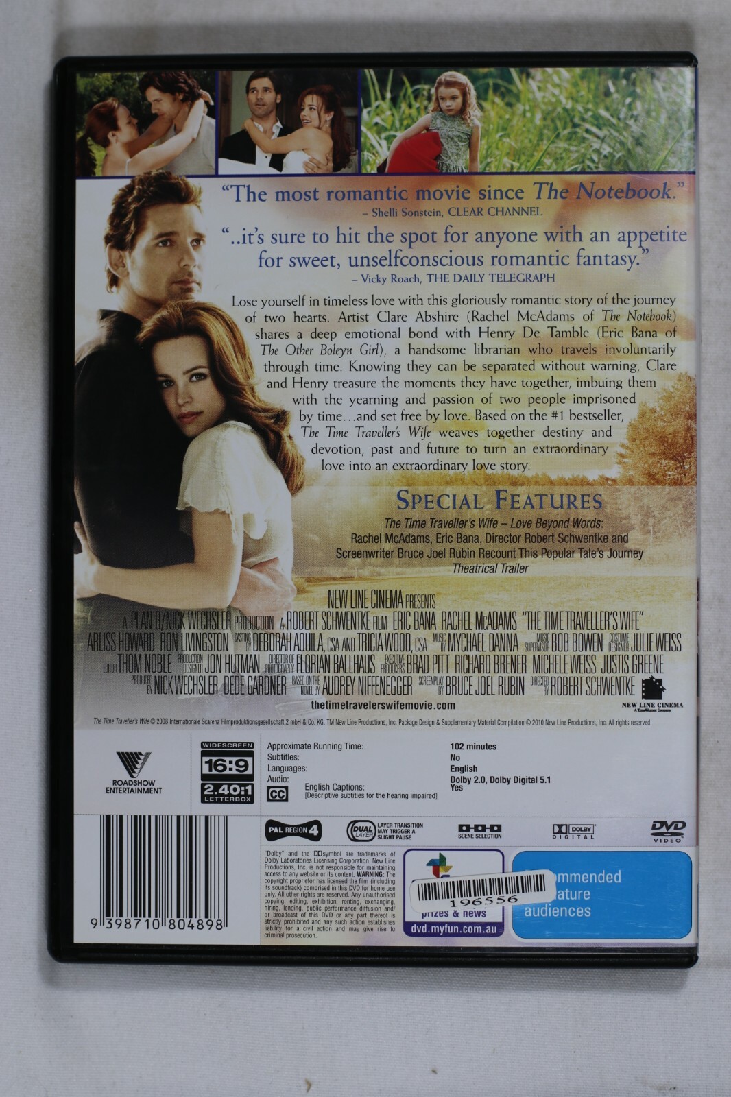 The Time Traveler’s Wife – Eric Bana, Rachel McAdams – Reg 4 Preowned (D743)