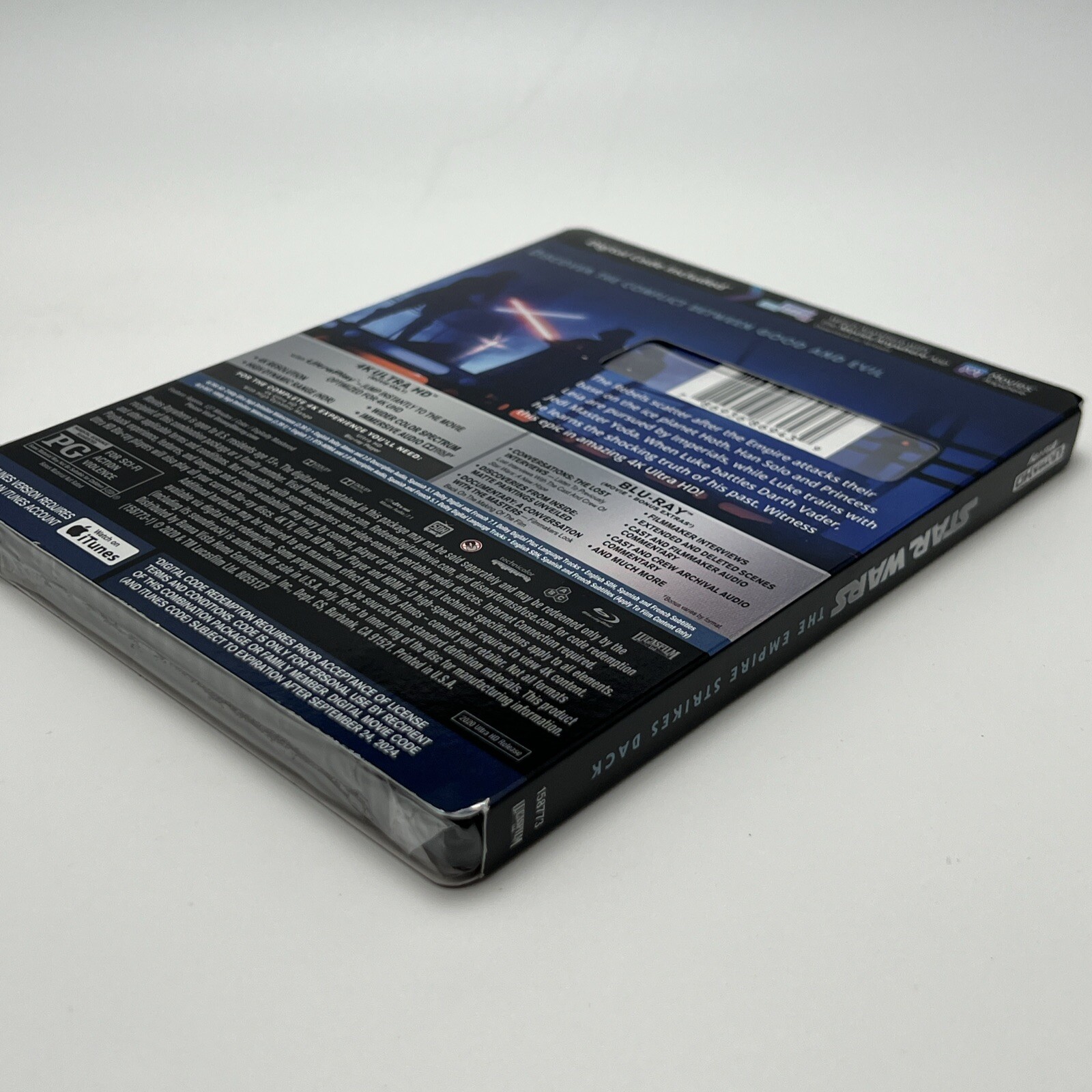 Star Wars Empire Strikes Back (1980) 4K Ultra HD Blu-ray w/RARE SLIPCOVER A++
