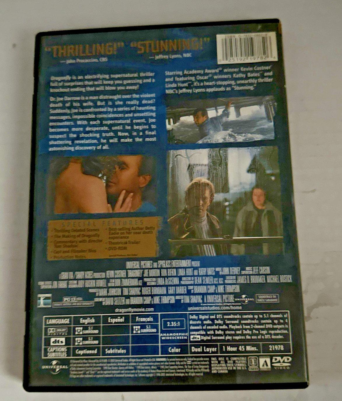 Dragonfly (Widescreen) – DVD – VERY GOOD