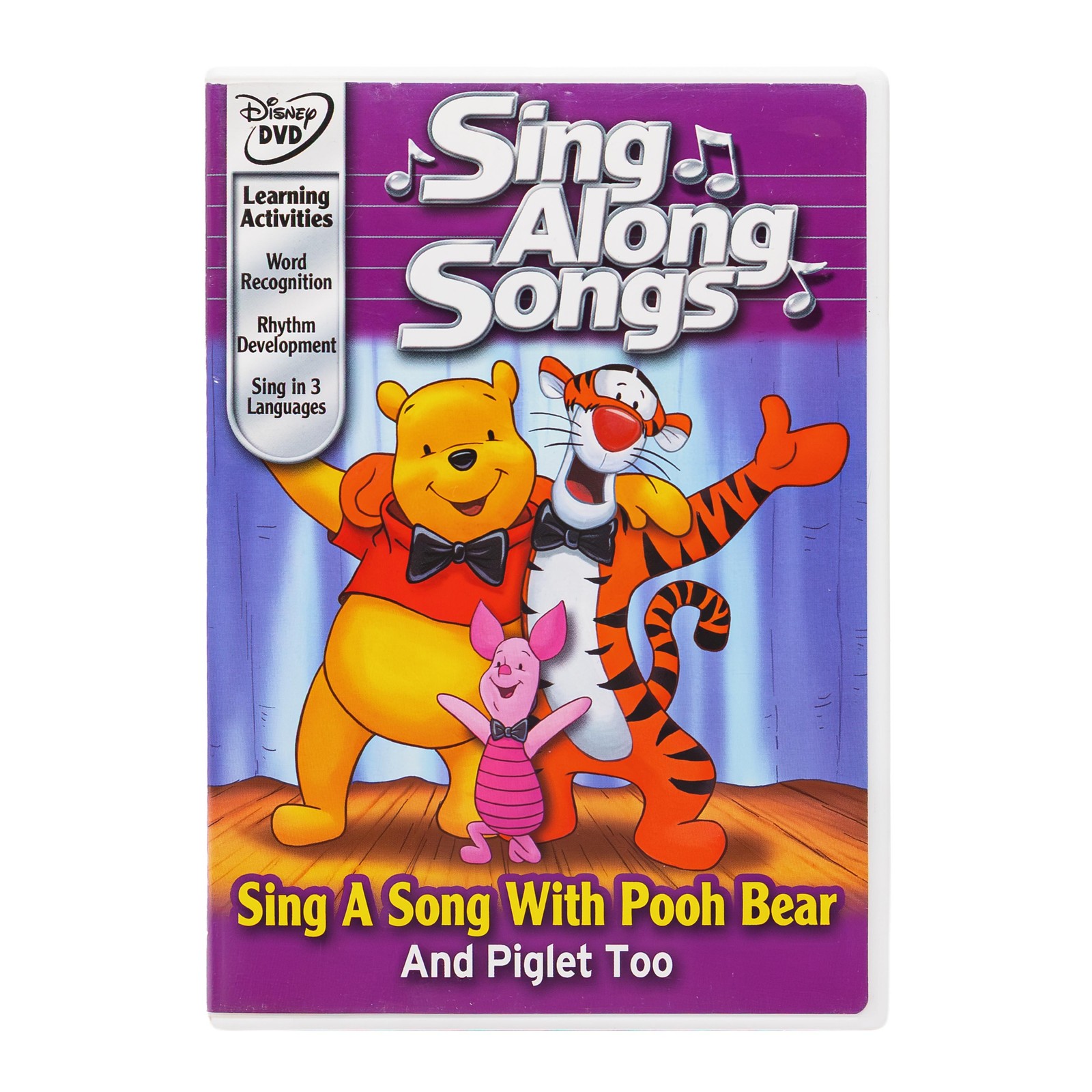 Disney Sing Along Songs Sing A Song With Pooh Bear DVD NTSC Purple Case