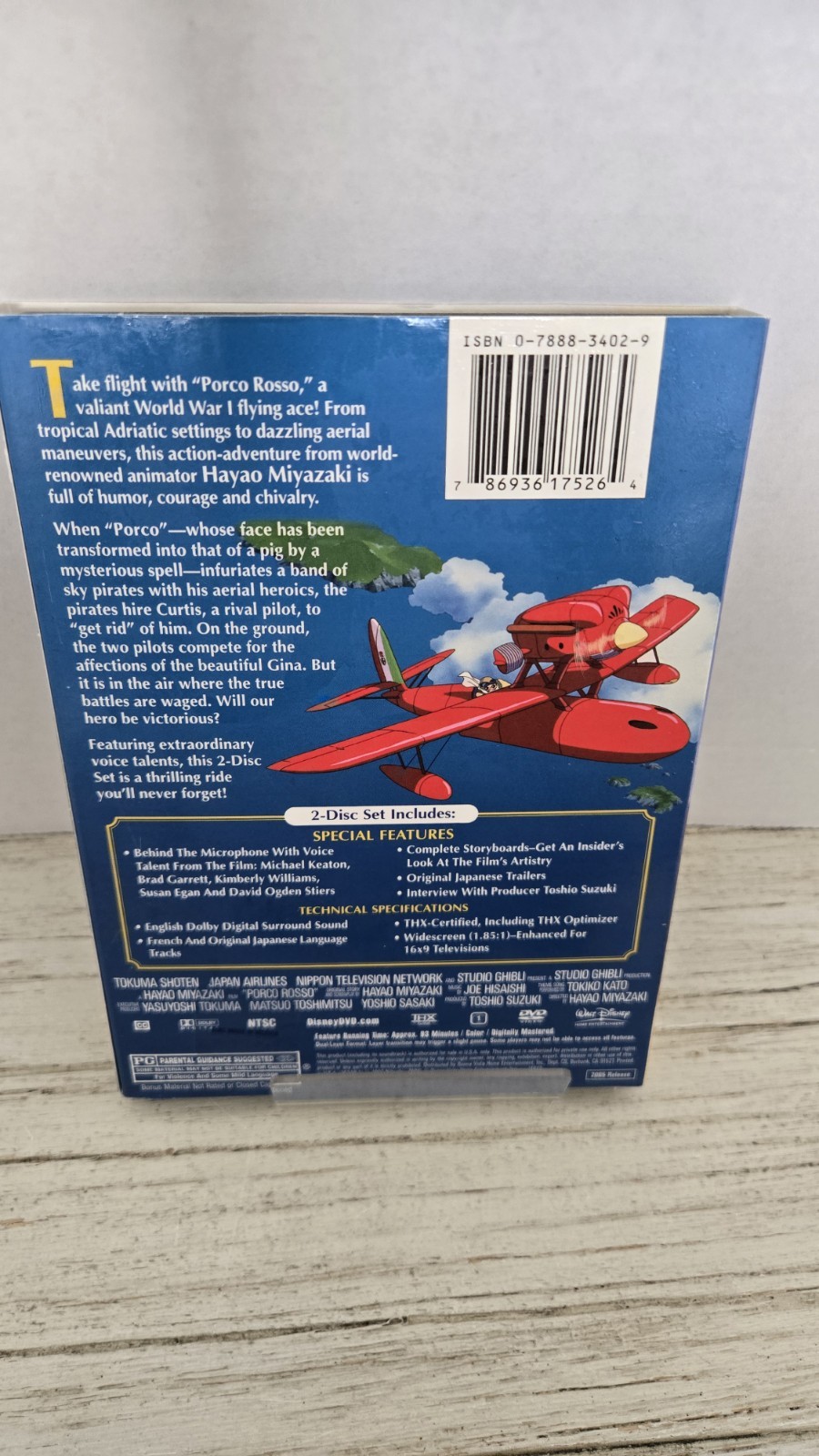 Studio Ghibli DVD Lot of 4 Totoro Howl Castle Sky Porco Rosso Hayao Miyazaki