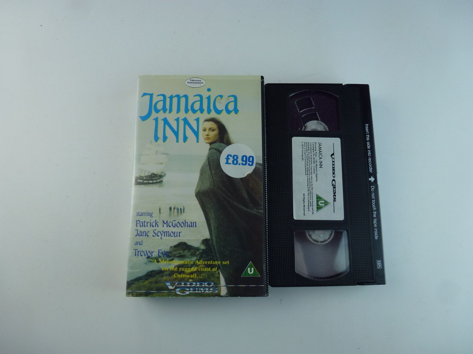 Jamaica Inn VHS Video Gems Movie Patrick McGoohan Jane Seymour U Boxed 156min