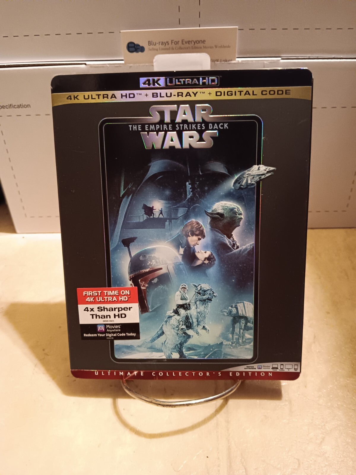 Star Wars Episode V The Empire Strikes Back 4K w/ Slip Cover UHD Blu-ray [1980]