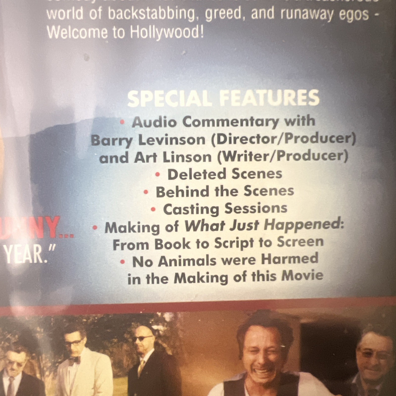 Barry Levinson’s ‘What Just Happened’ (2008 DVD NEW) Robert DeNiro, Sean Penn