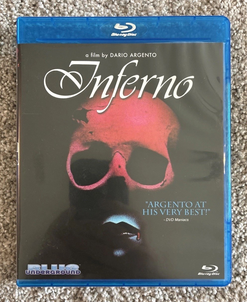 Inferno Blu-Ray Blue Underground Dario Argento 1980 Region Free 🔥