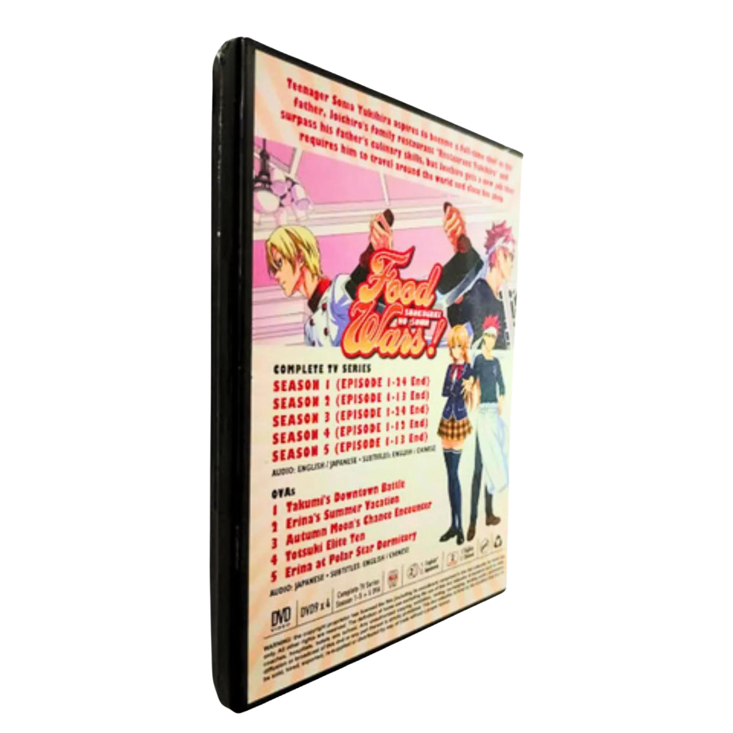 DVD Anime Food Wars! Shokugeki No Soma Season 1+2+3+4+5 (1-86 End)+5 OVA English