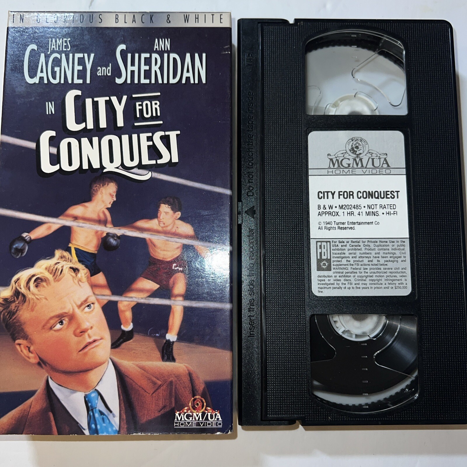 CITY FOR CONQUEST (1940) VHS ANATOLE LITVAK JAMES CAGNEY ANN SHERIDAN