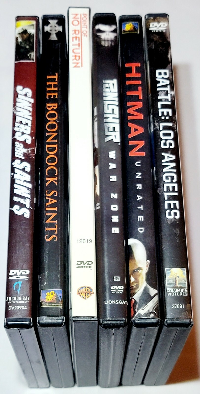 Sinners And Saints, Point Of No Return, Boondock Saints, Hitman, Punisher…DVD