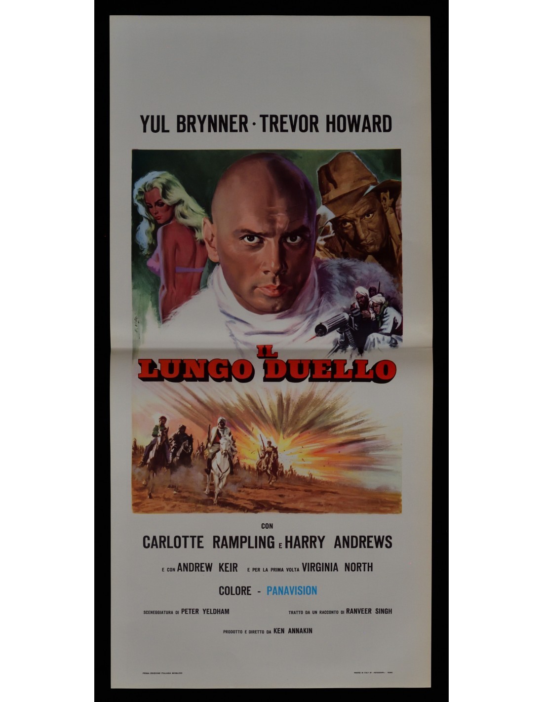 locandina IL LUNGO DUELLO yul brinner trevor howard ken annakin B384