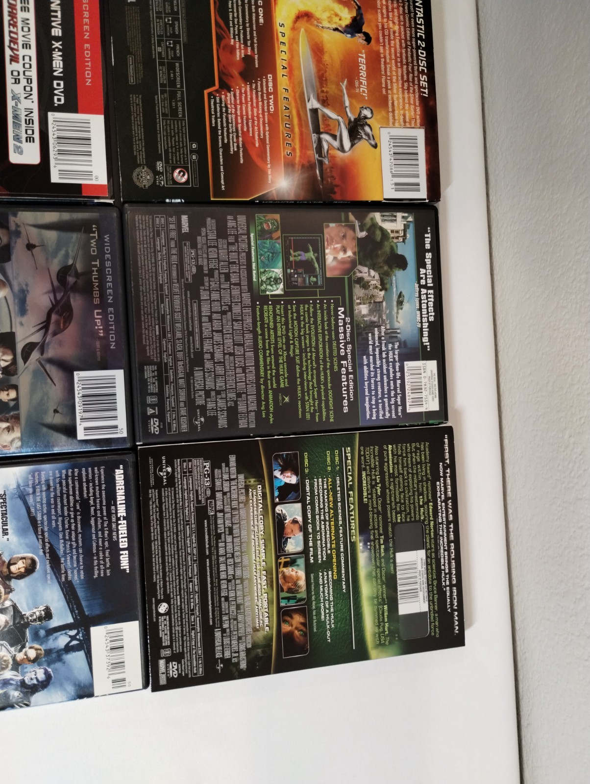 Marvel / DC Movies DVD Lot of 19 + 2 Makings of DVDs Excellent Condition