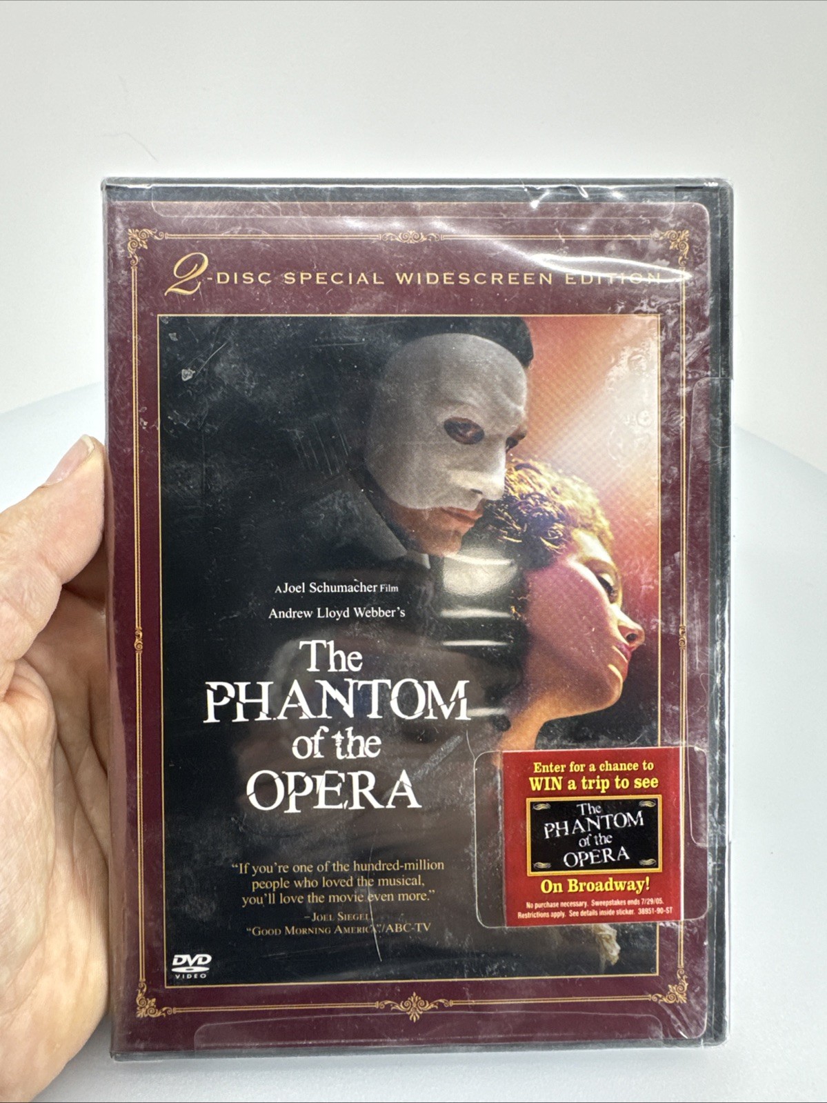 The Phantom of the Opera DVD 2 Disc Special Widescreen Edition