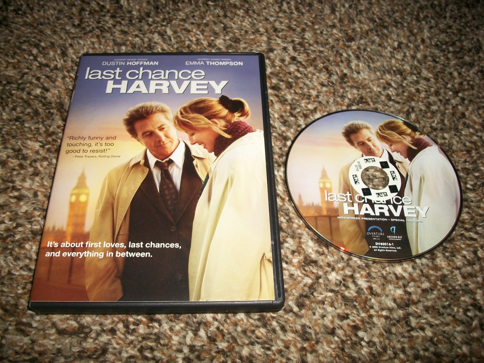 LAST CHANCE HARVEY (2009) DVD! DUSTIN HOFFMAN & EMMA THOMPSON! FREE SHIPPING!