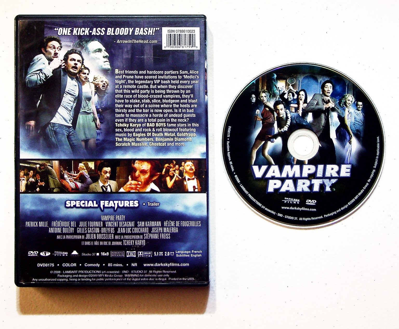 Vampire Party DVD 2008 French Comedy Horror NTSC Patrick Mille 85 Mins