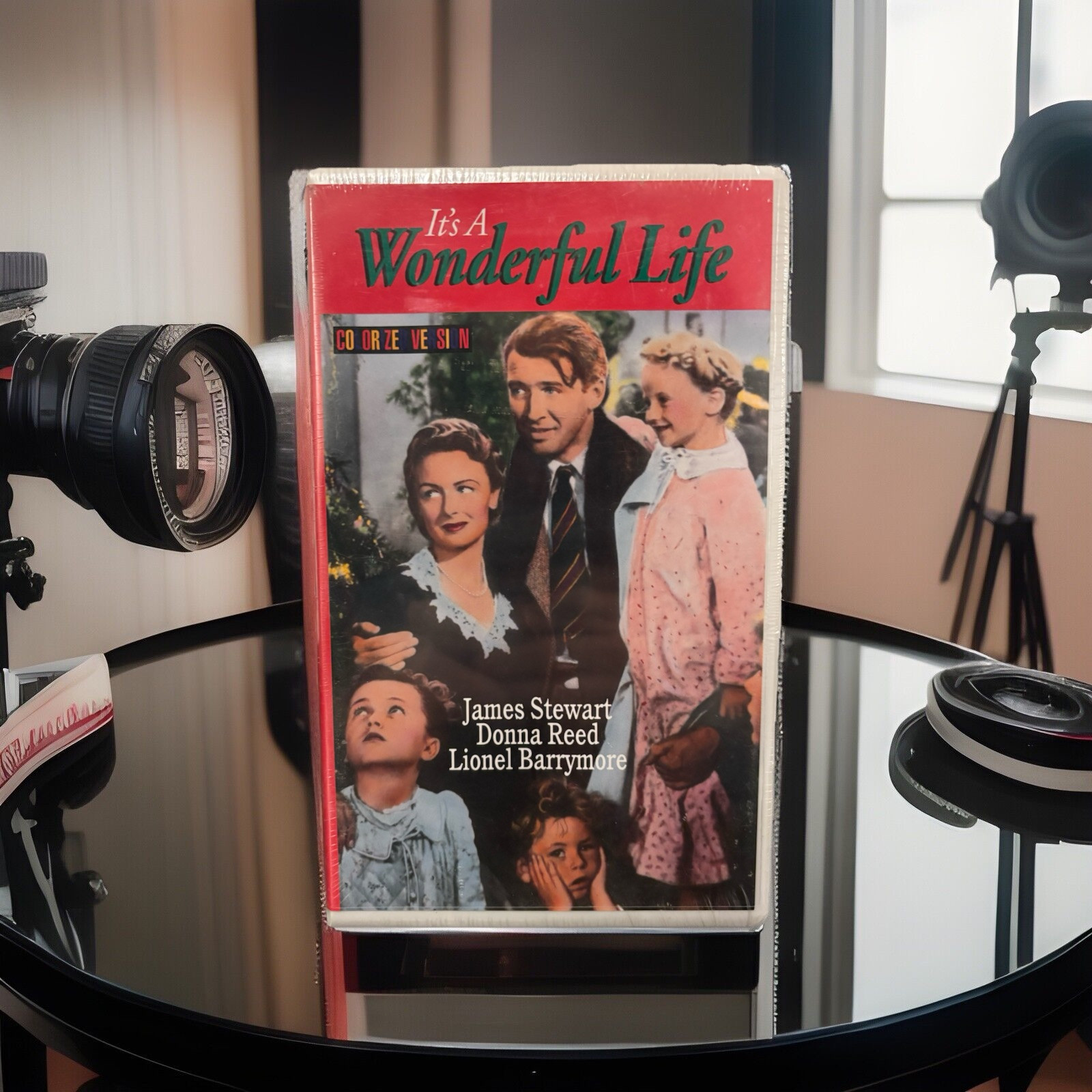 Sealed It’s A Wonderful Life Clamshell VHS 1995 Colorized Version Christmas VTG