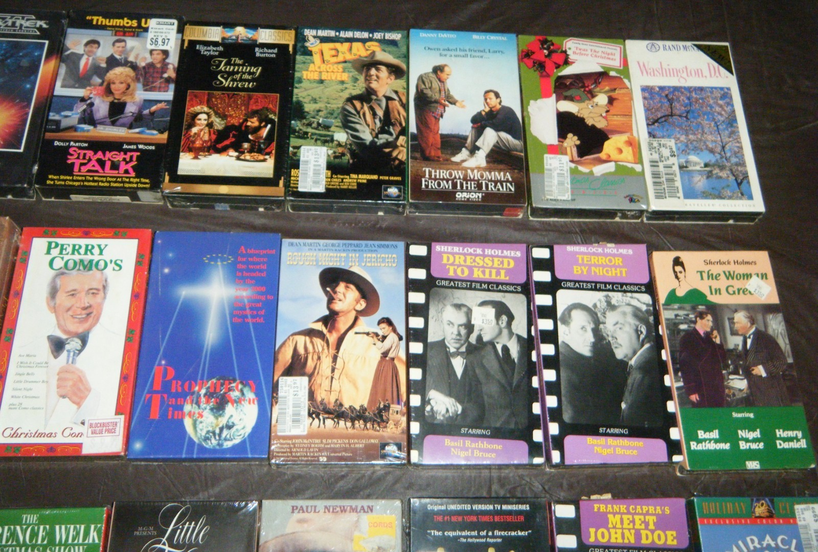 VHS Lot of 50 New Factory Sealed Assorted Titles/Movies (60 Video Cassettes)!