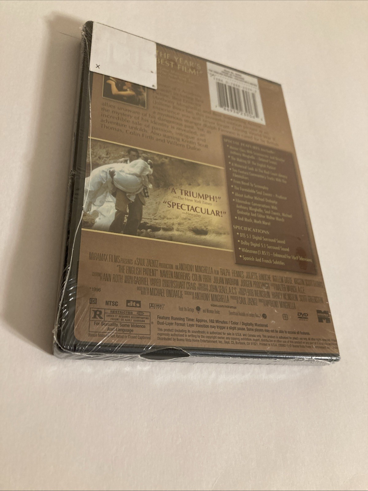 The English Patient DVD 2-Disc Set Widescreen Ralph Fiennes 1996 Movie (NEW)