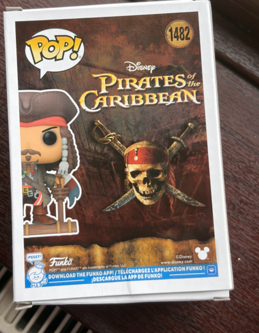 Johnny Depp Hand Signed Jack Sparrow #256 Funko Pop + PSA QO Card + COA Grade A