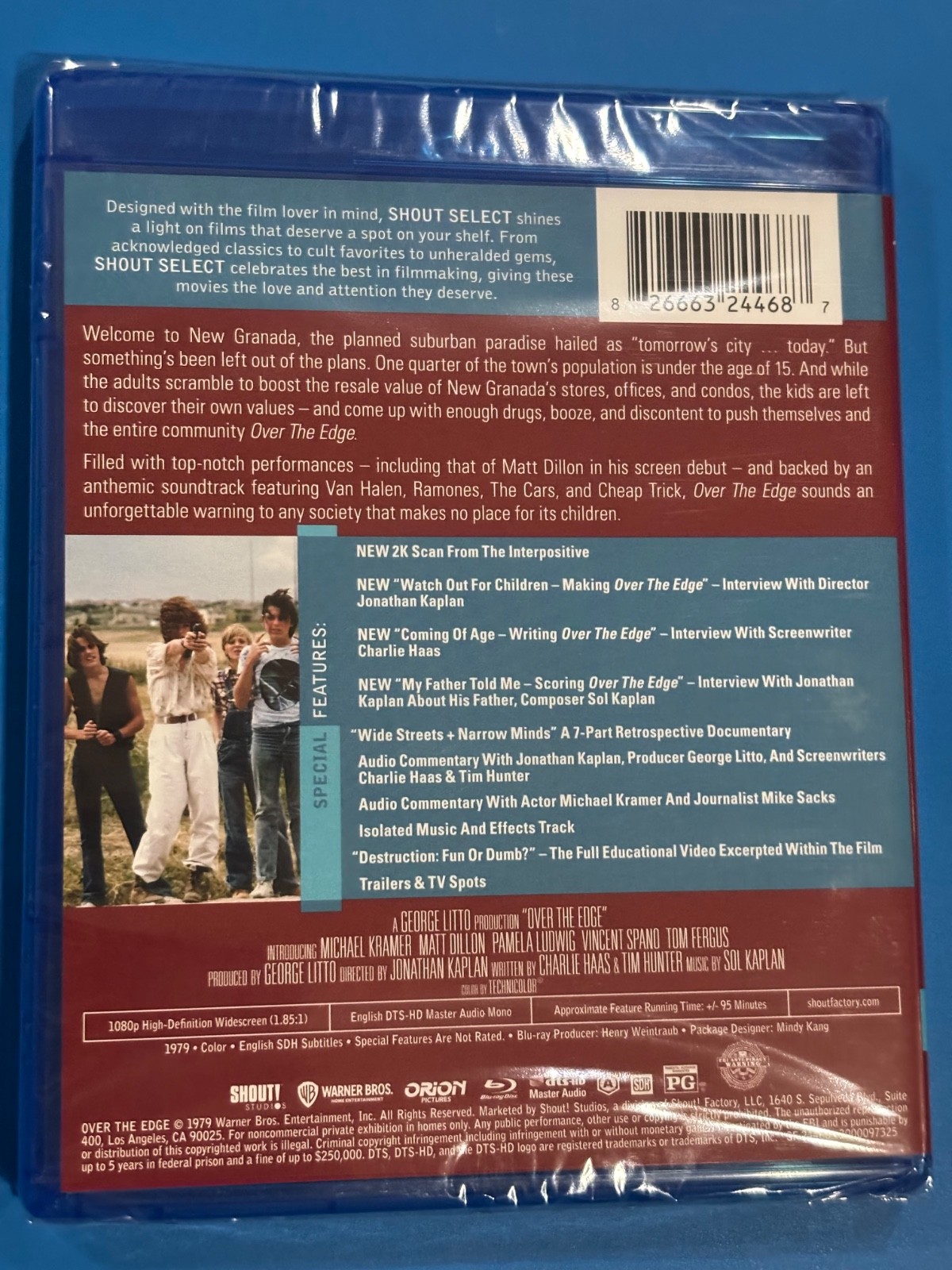OVER THE EDGE [BLU-RAY]NEW SCREAM FACTORY