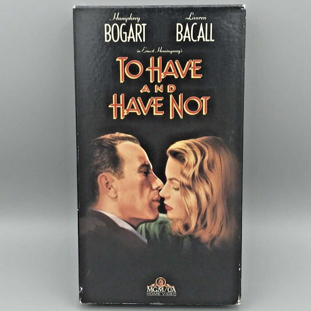 Lot of 4 Vintage Humphrey Bogart VHS Maltese Falcon, African Queen, Casablanca +