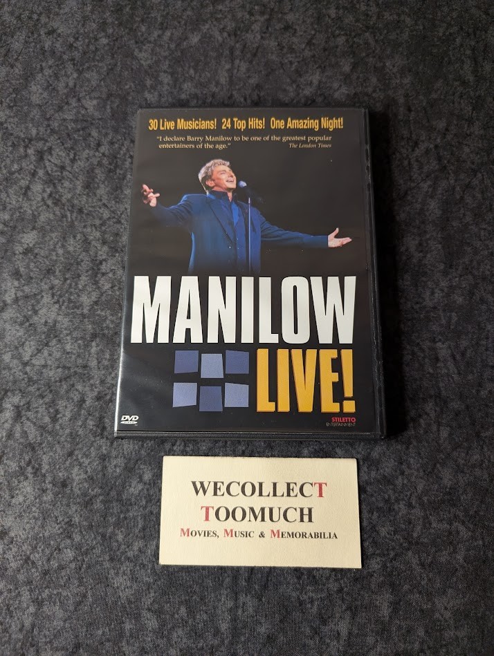 Barry Manilow Live! 2000 DVD Image Ent Widescreen First Edition 24 Tracks *