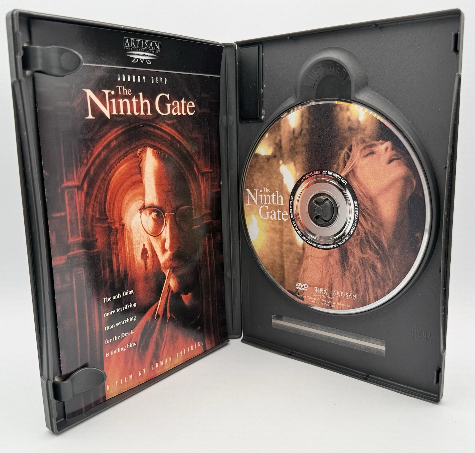 The Ninth Gate DVD Widescreen Series Johnny Depp Roman Polanski Gothic Thriller