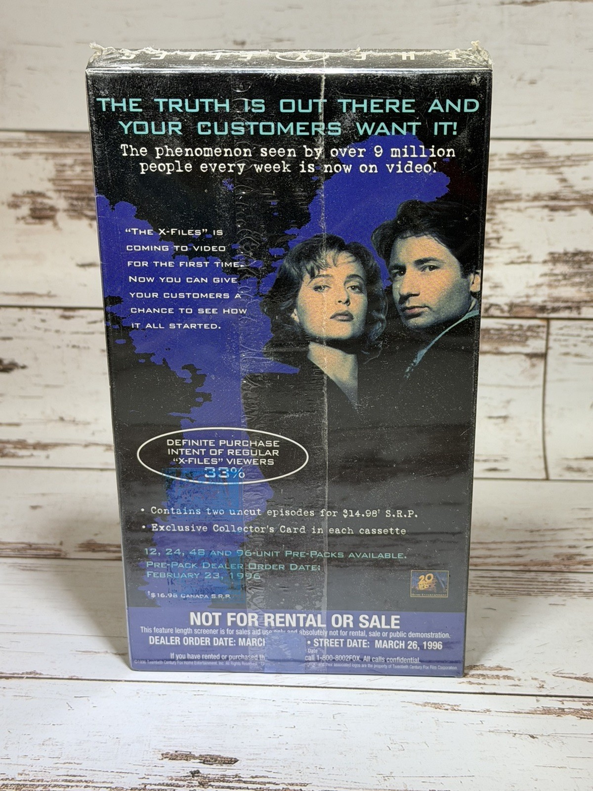 The X Files Pilot / Deep Throat VHS Screener, Factory Sealed & New HTF RARE