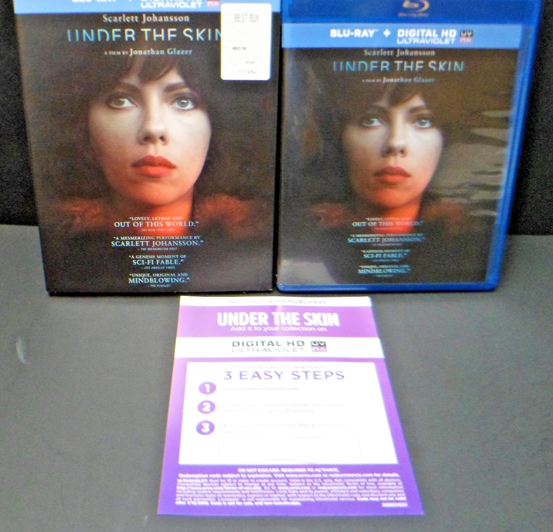 Under the Skin (Blu-ray + Digital Copy 2013 WS w/Slipcover) Scarlett Johansson