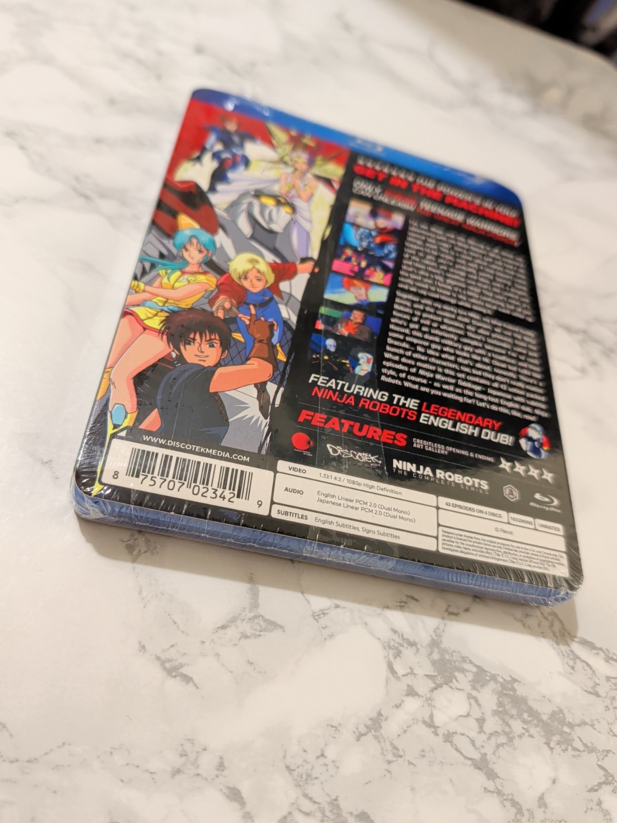 Ninja Robots Tobikage (Blu-ray) w/ Slipcover Discotek Anime RARE OOP