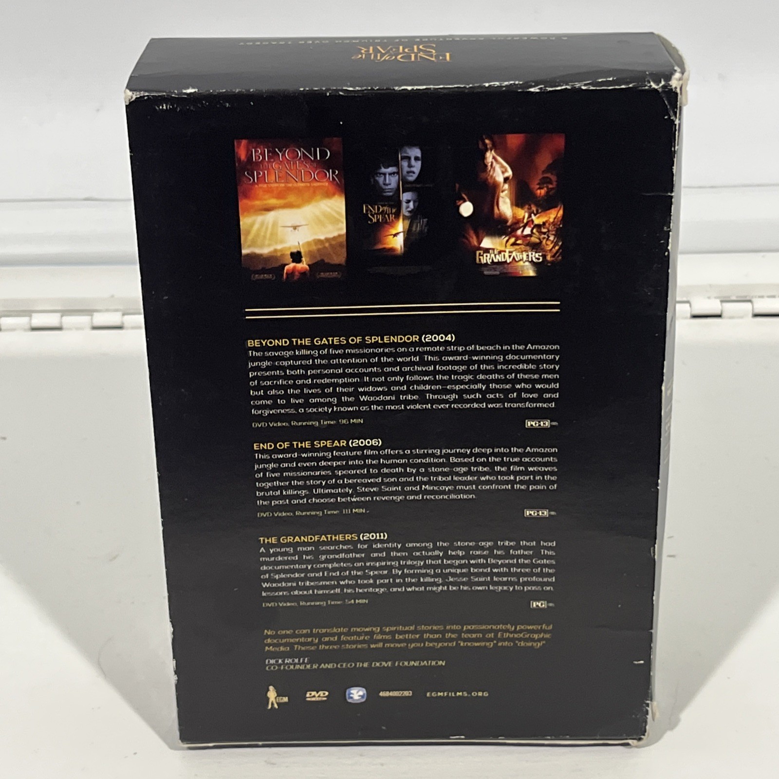 Beyond The Gates Of Splendor + End Of The Spear + The Grandfathers DVD Box Set