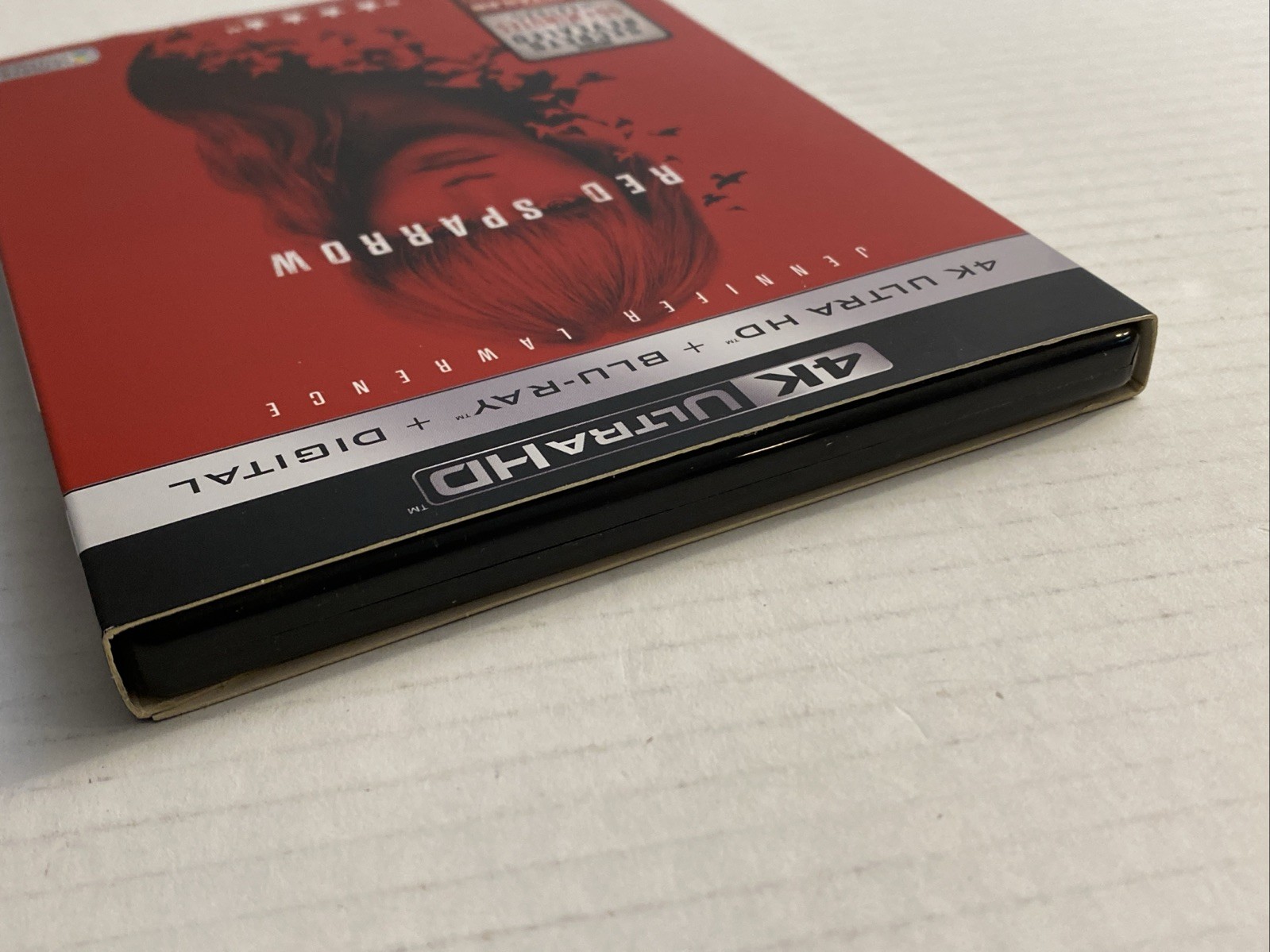 Red Sparrow 4K Ultra HD + Blu Ray With Slipcover Jennifer Lawrence