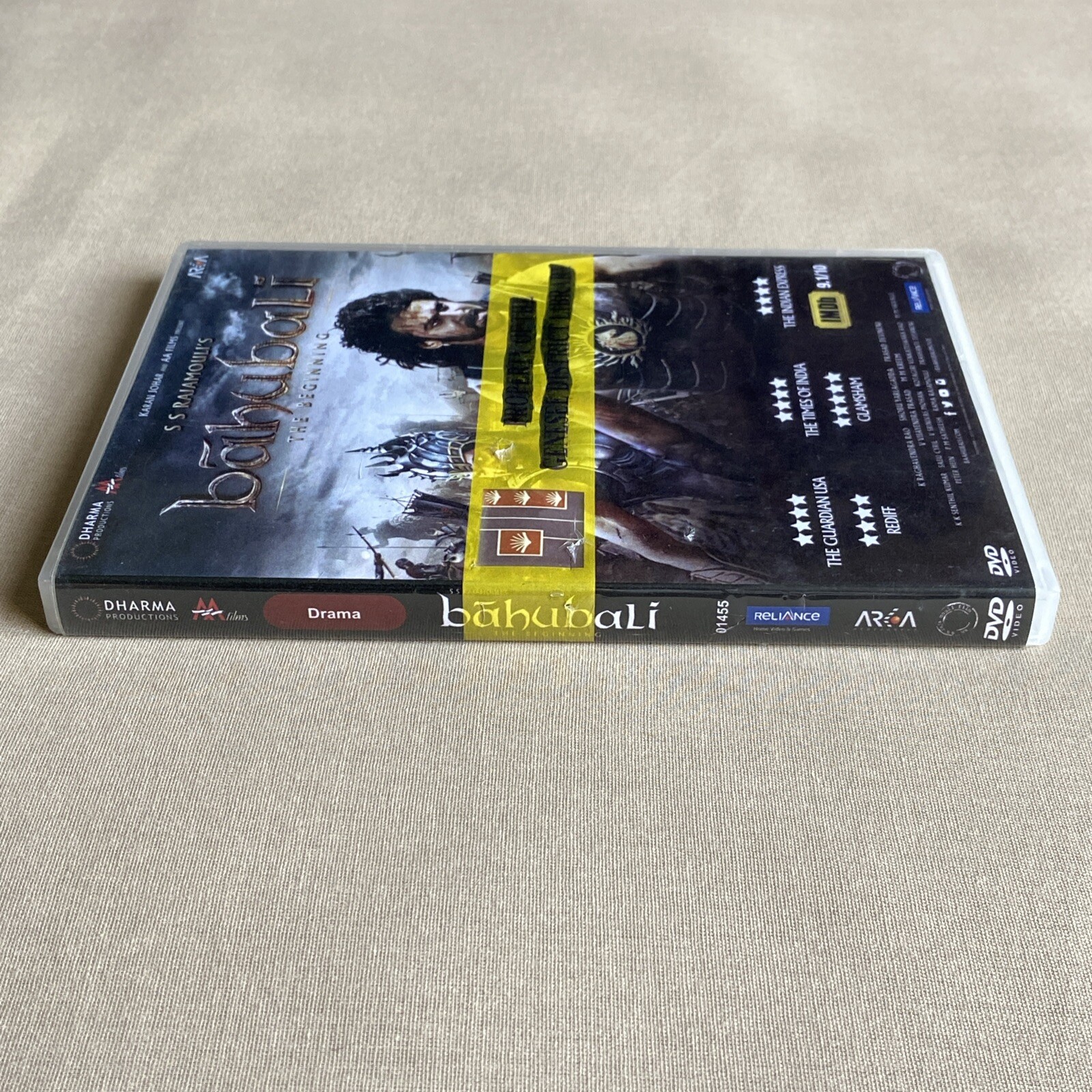 Bahubali: The Beginning (DVD, 2015) Action Epic Hindi Prabhas Anushka Shetty +