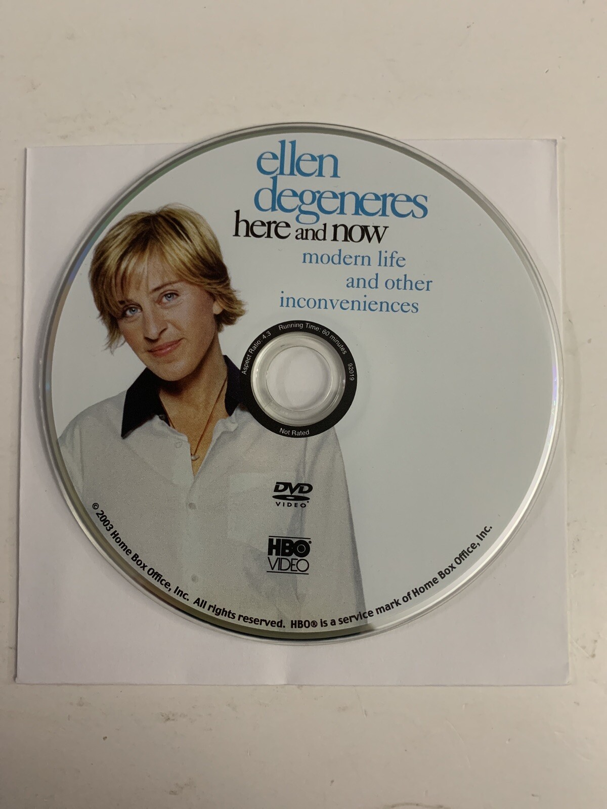 Ellen DeGeneres: Here and Now (DVD, 2003) Disk Only