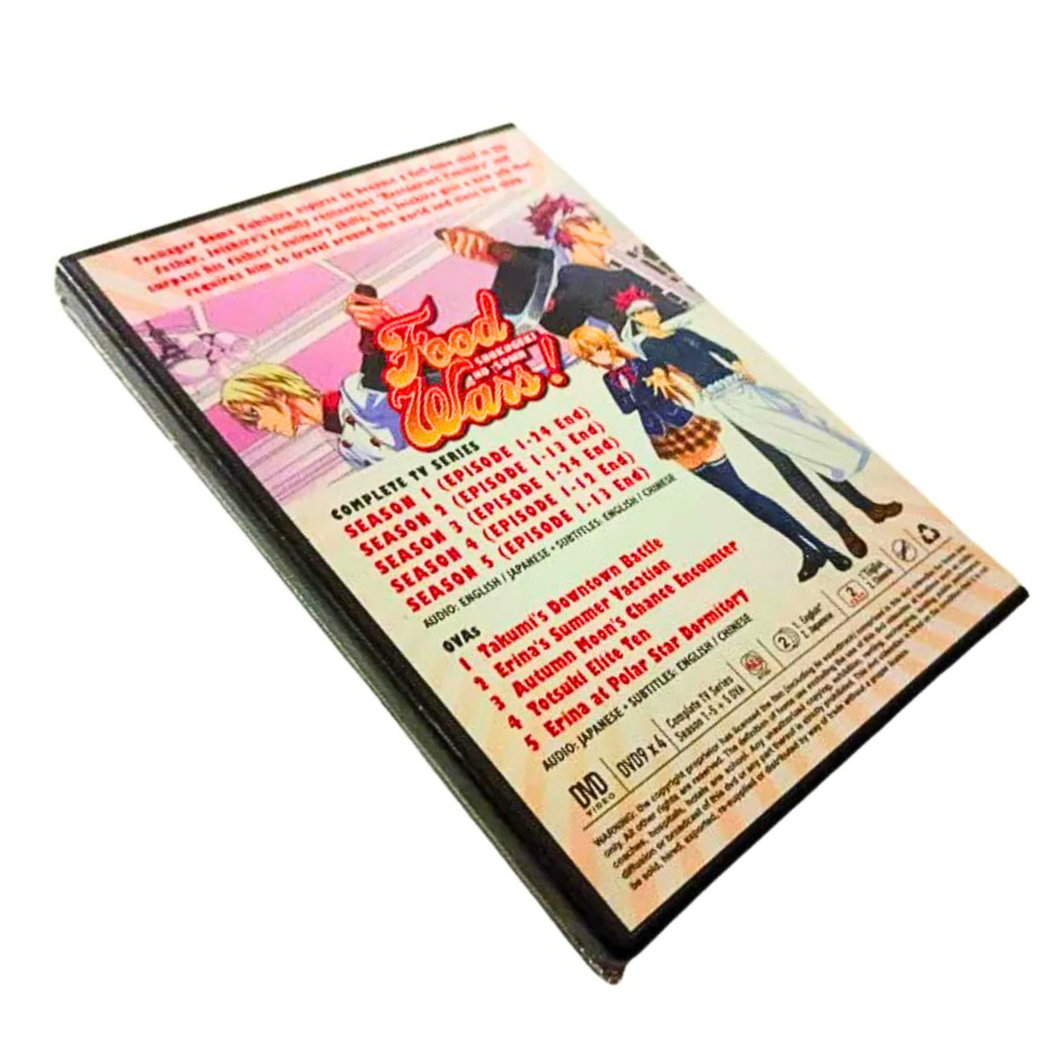 Food Wars Shokugeki No Soma Anime DVD English Dubbed Complete Season 1-5 + 5 OVA