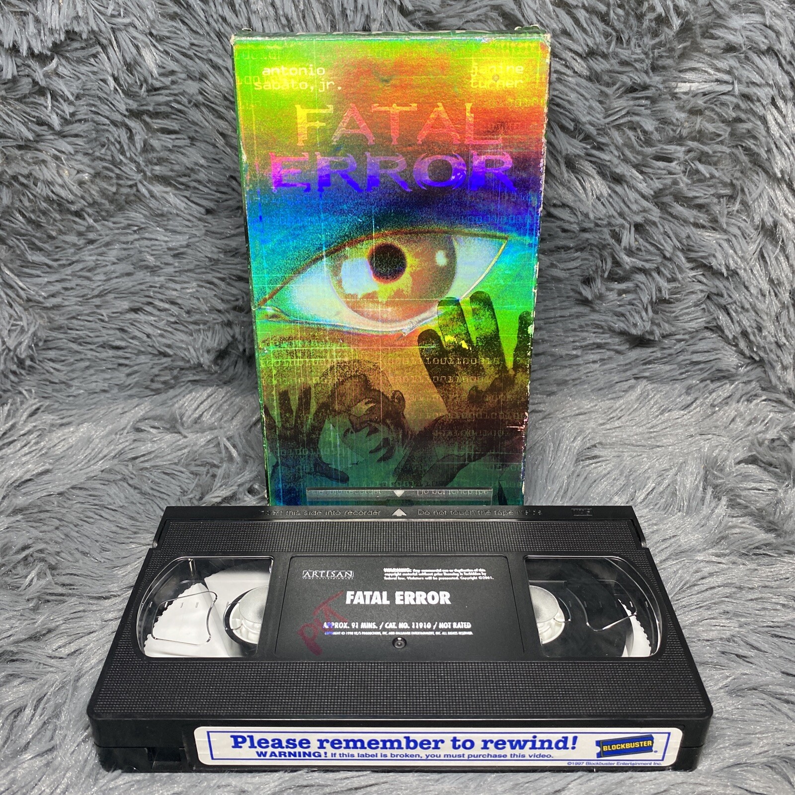 Fatal Error VHS 2002 Antonio Sabato Jr. Janine Turner Thriller Rare HTF Drama
