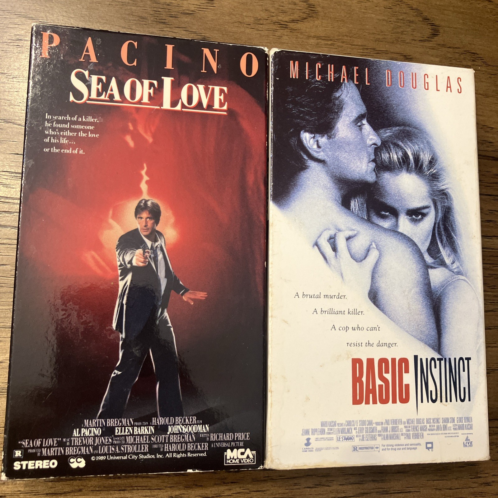 EROTIC / THRILLER LOT of 5 VHS Tapes FEMME FATALE Body Double BASIC INSTINCT