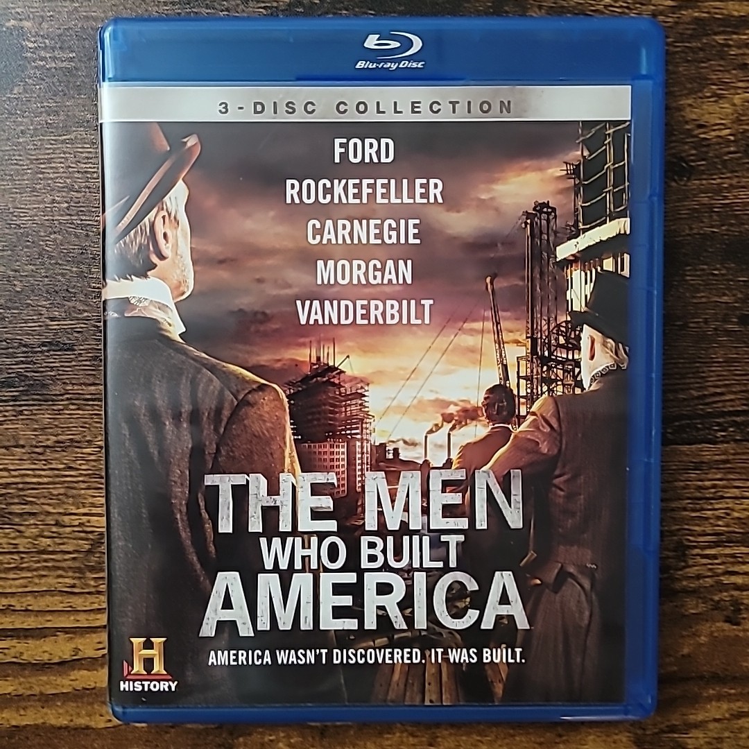 THE MEN WHO BUILT AMERICA 2012 3 Disc Blu-ray History Channel Rockefeller