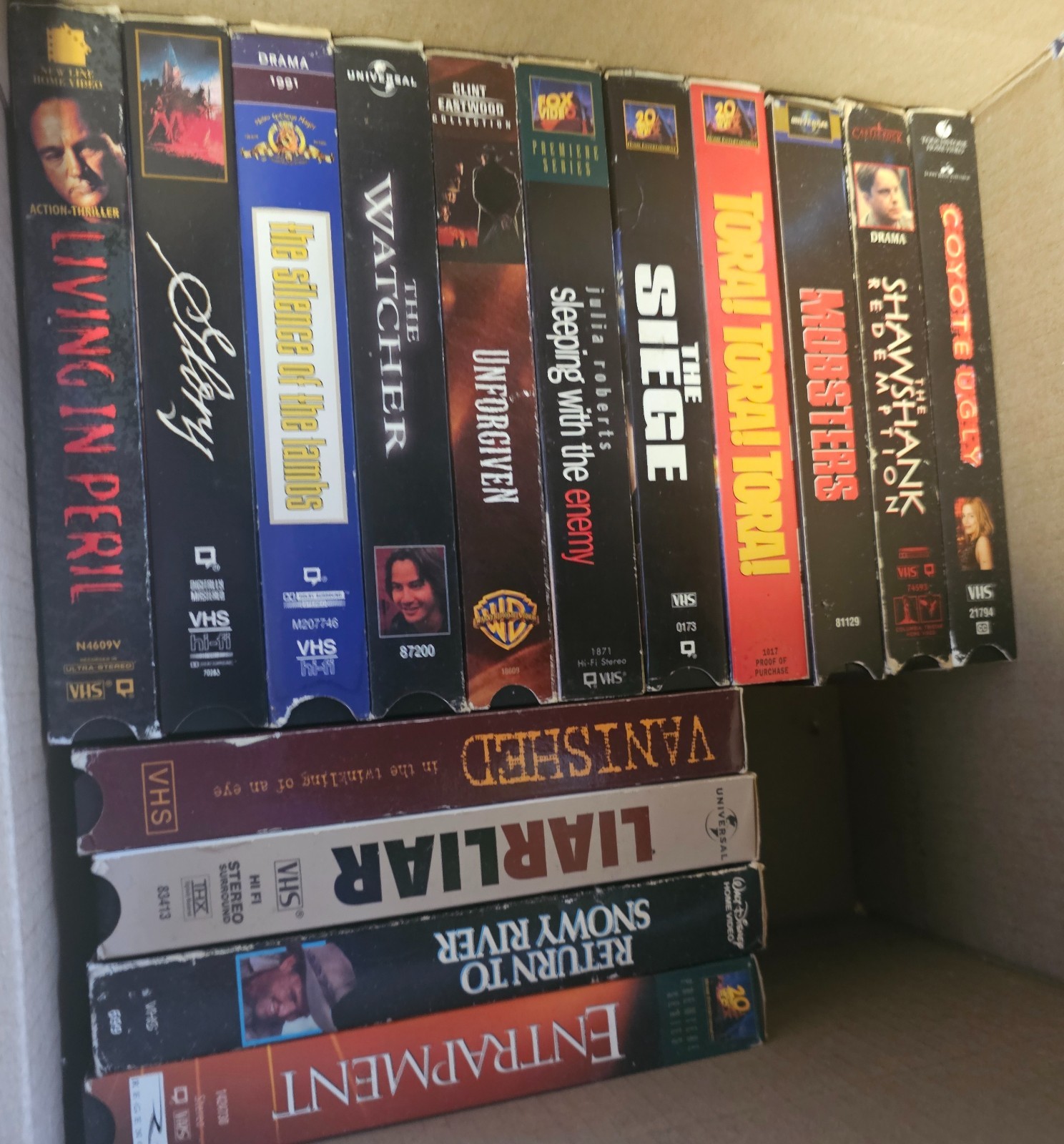 15 VHS Tapes – All Genres – Free Shipping