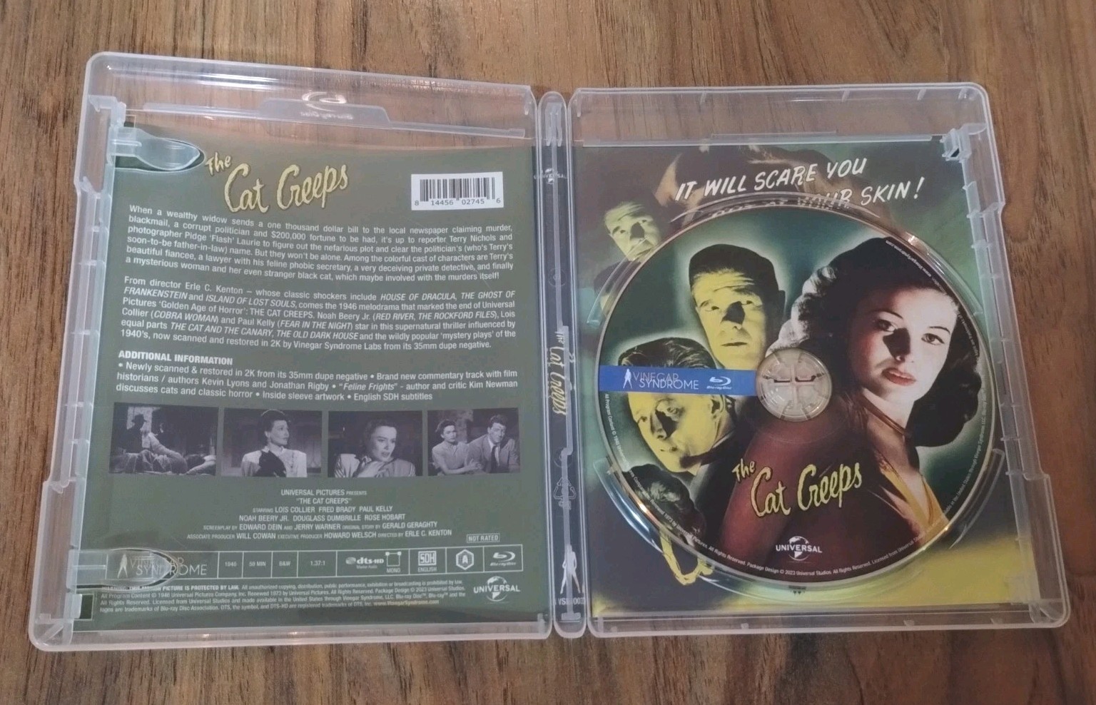 Flesh And Fantasy/The Cat Creeps/More/Vinegar Syndrome/Blu Ray/Horror/Thriller!!
