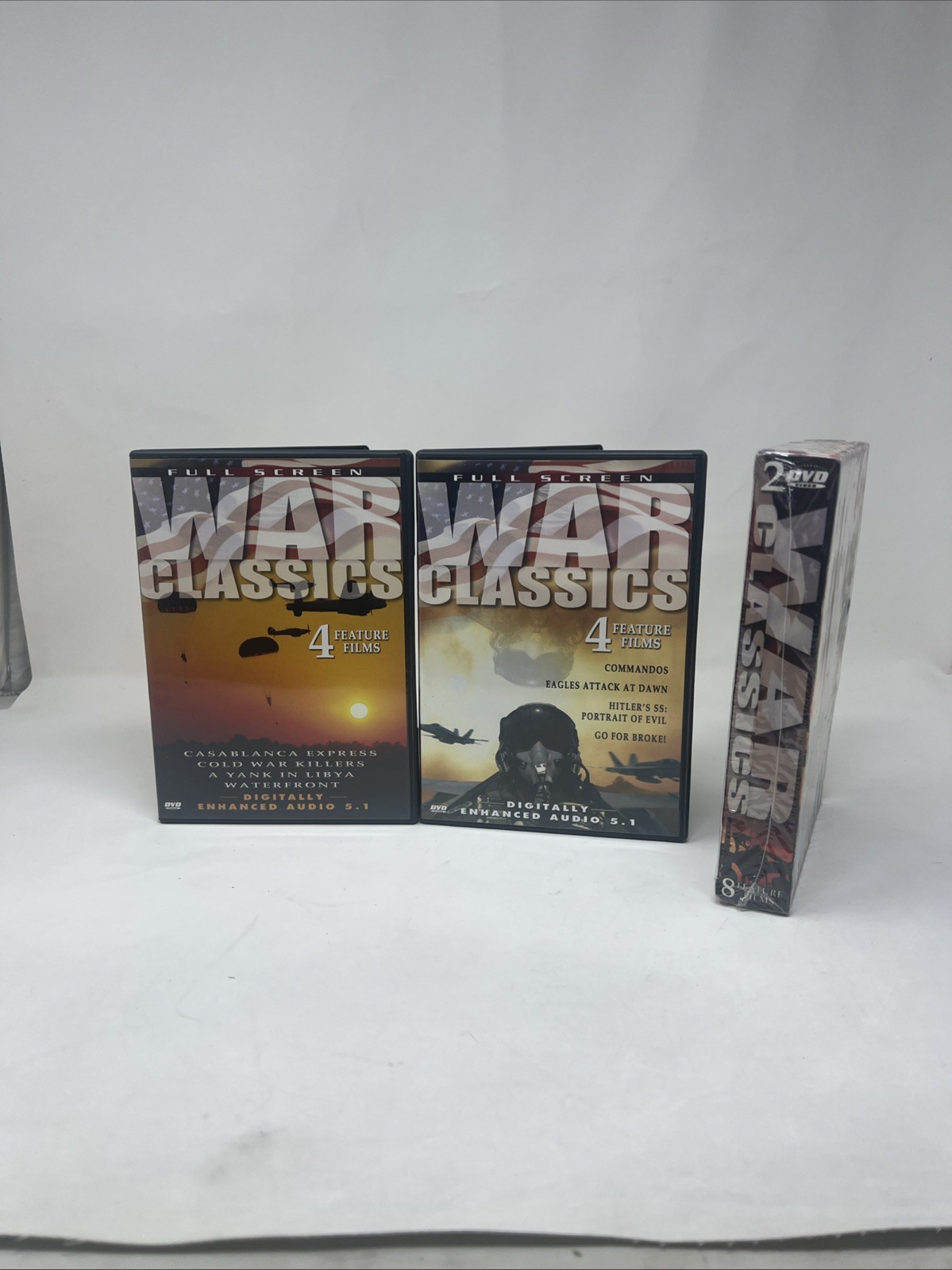 War Classics – Vol. 1: 8 Feature Films (DVD, 2003, 2-Disc Set)