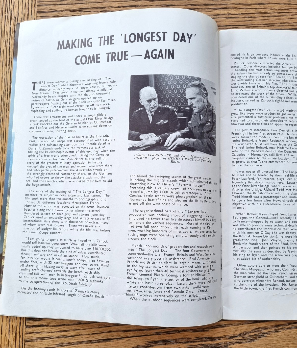 Darryl F. Zunuck’s The Longest Day Film Promotional Programme