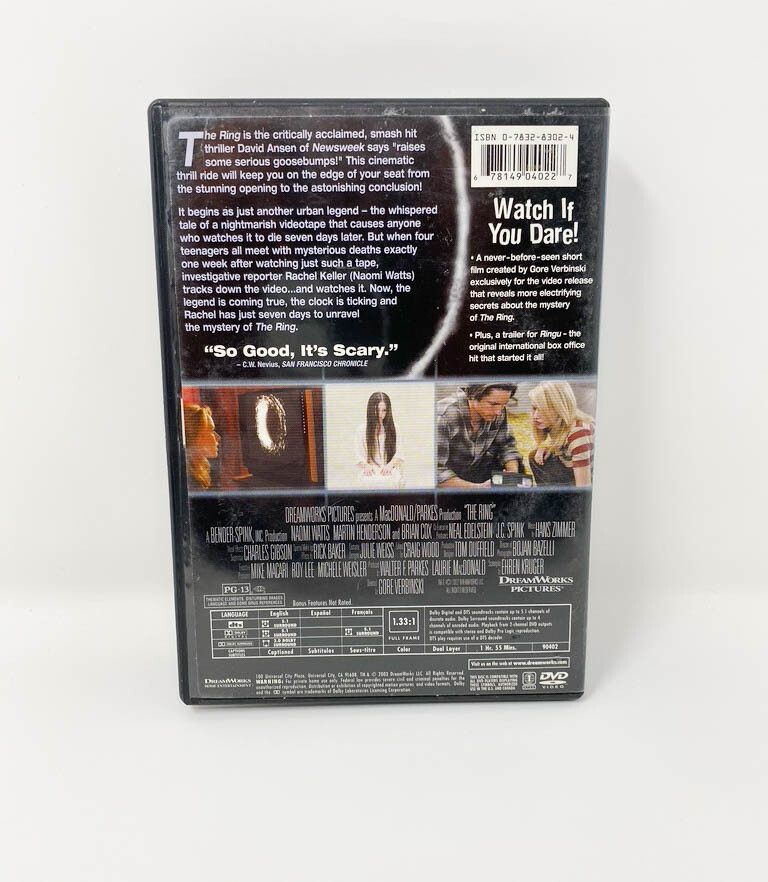The Ring DVD Full Screen Pre-Owned