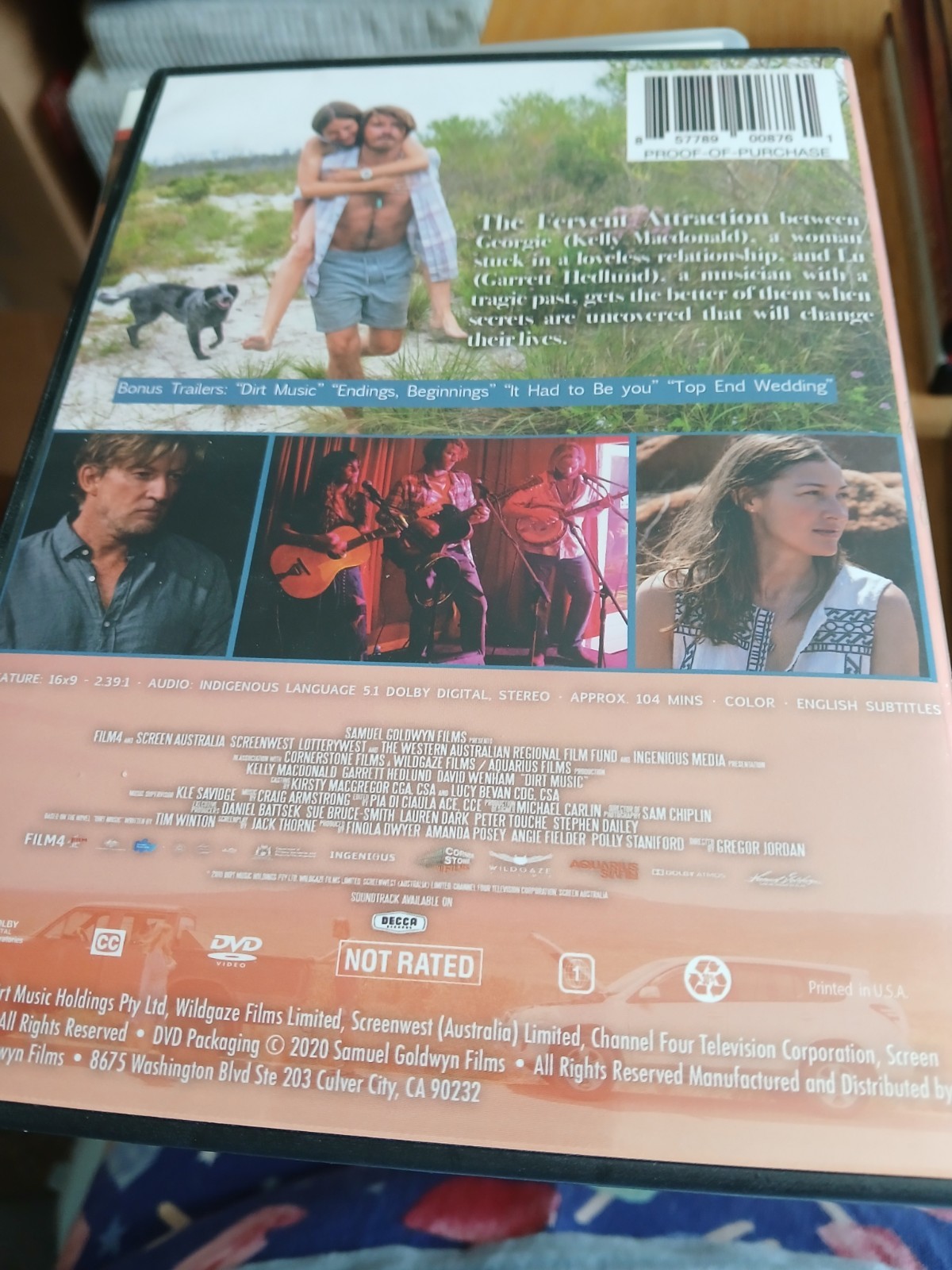 DIRT MUSIC DVD STARRING KELLY MACDONALD & GARRETT HEDLUND