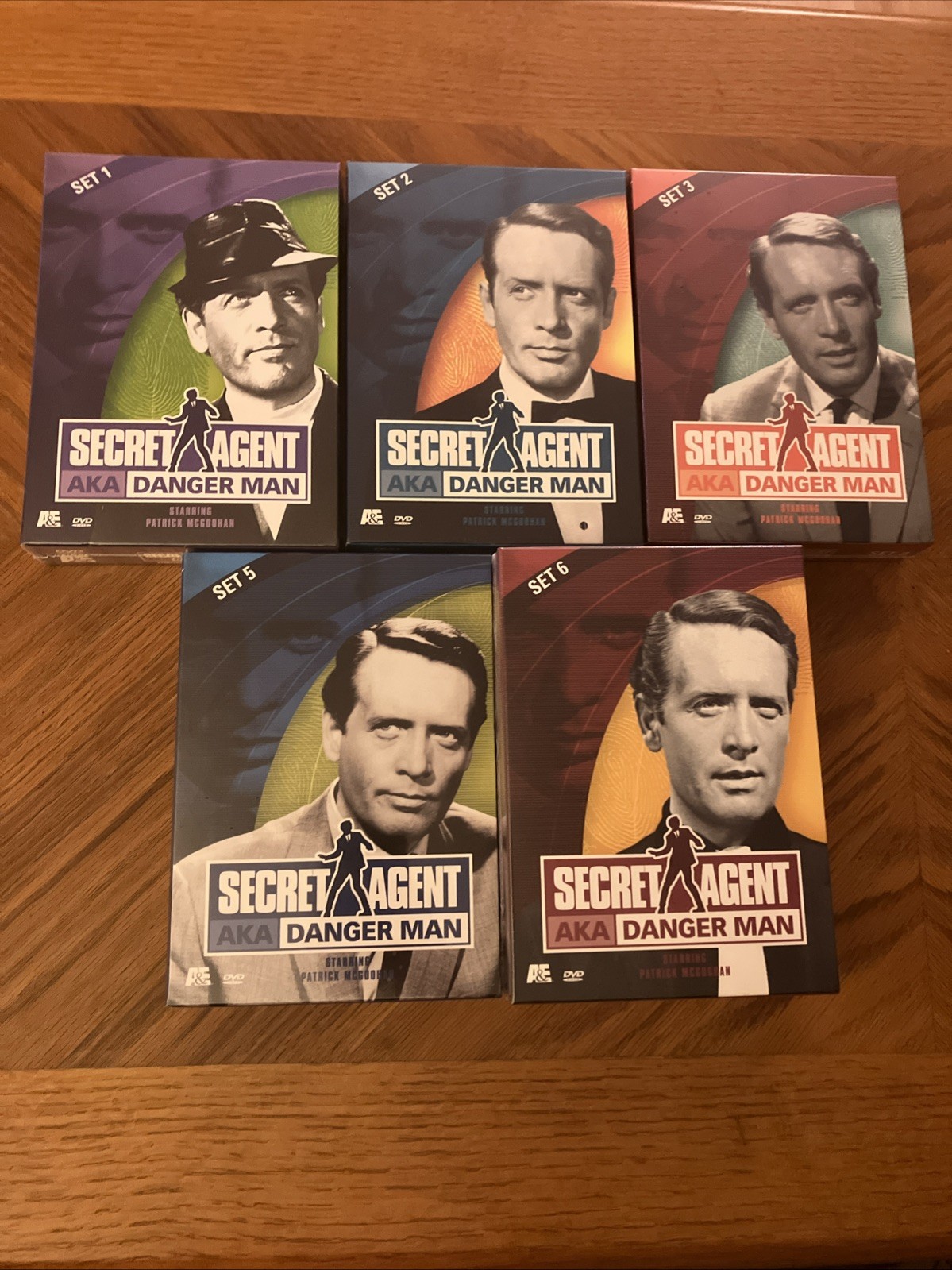 Lot Of 5 VTG A&E Secret Agent AKA Danger Man TV Show DVD Sets 1 2 3 5 6 NEW