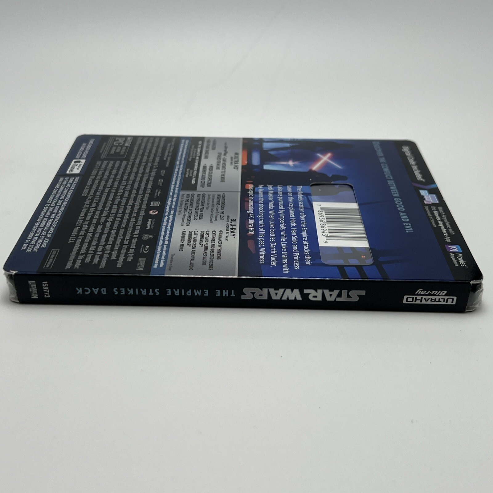 Star Wars Empire Strikes Back (1980) 4K Ultra HD Blu-ray w/RARE SLIPCOVER A++