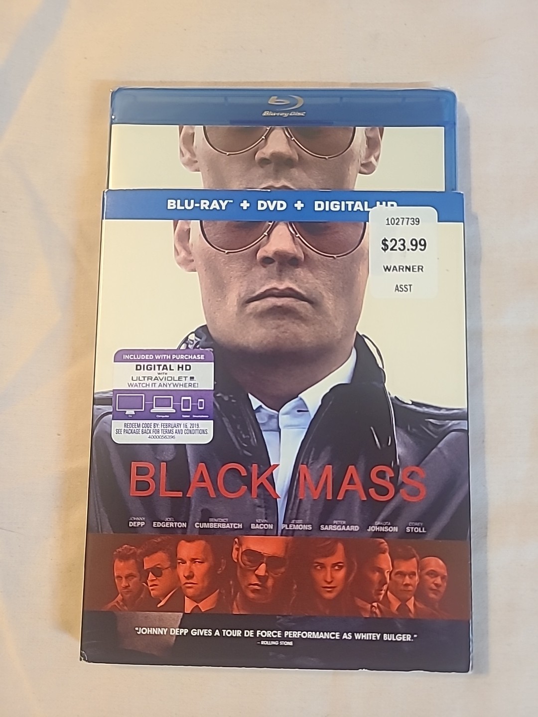 Black Mass-Blu-ray—NEW SEALED–W/Slipcover
