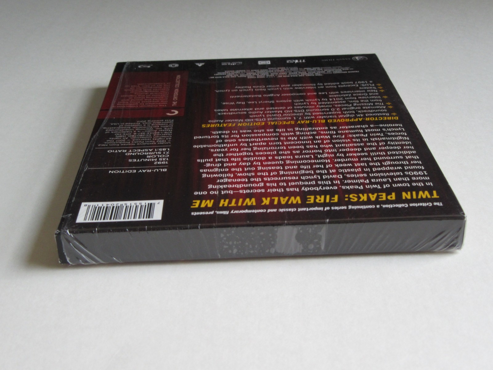 TWIN PEAKS: FIRE WALK WITH ME (Blu-ray, Criterion) David Lynch, Sheryl Lee